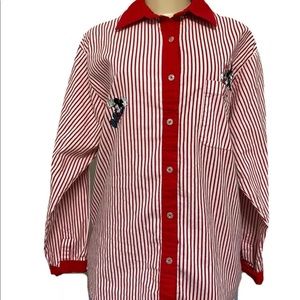 Disney Store Vintage Button Up Embroidered Mickey